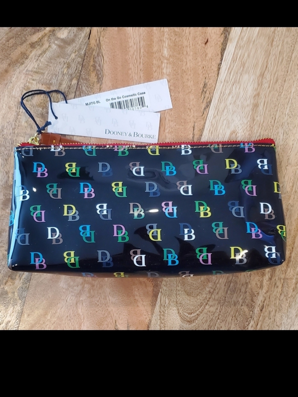 NewDooney & Bourke On The Go Cosmetic Case Black / multicolor DB print.